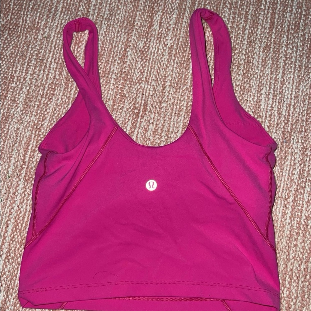 hot pink lululemon align tank size 4
